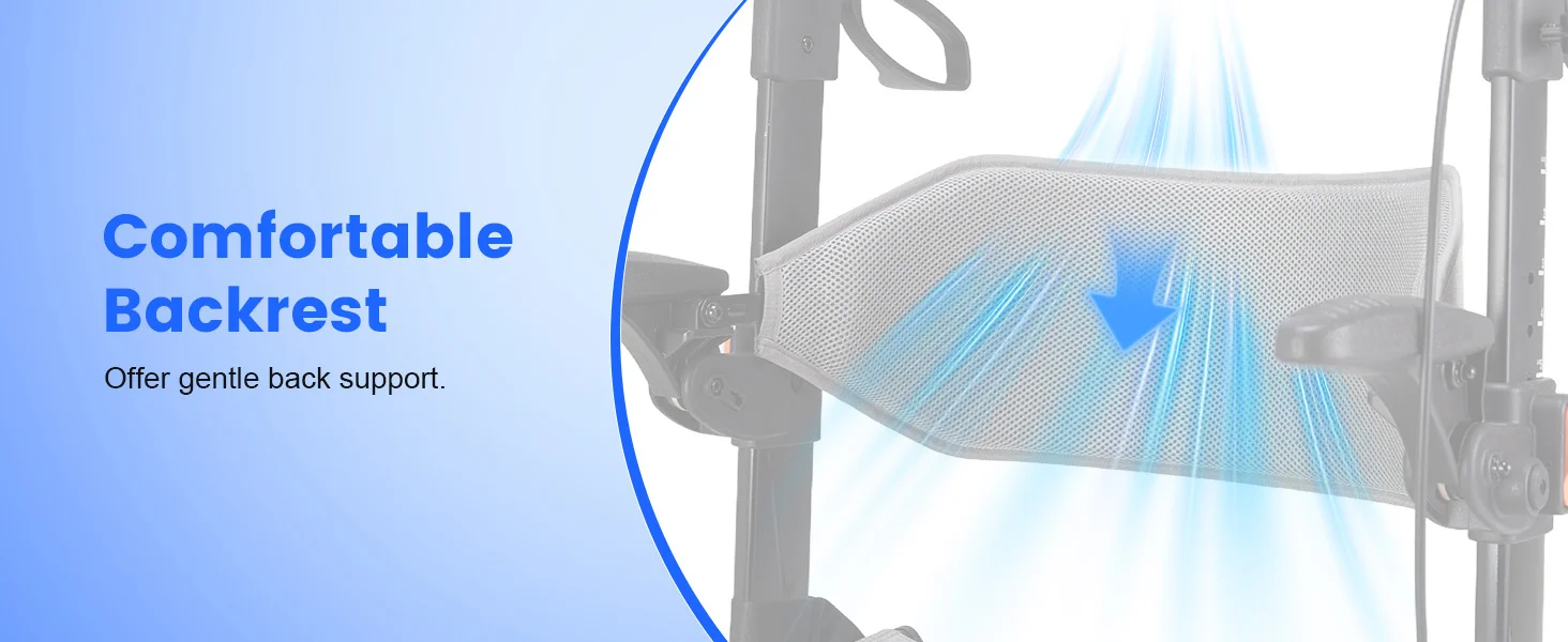 Amazon Listing Design for a 2-in-1 Rollator Transport Chair ecommerce product visual
