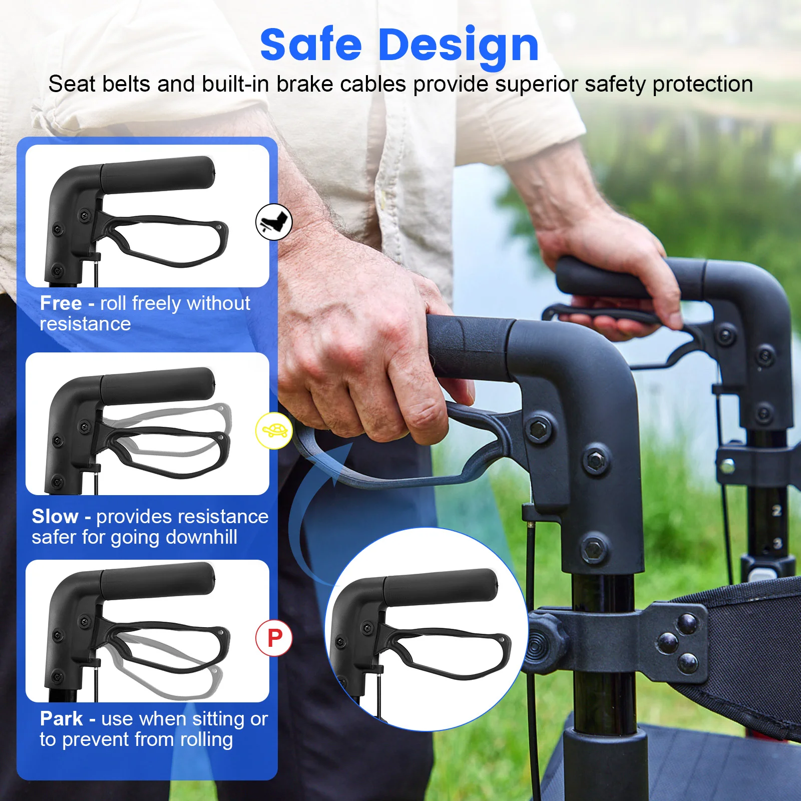Rollator Walker Amazon Listing Design ecommerce product visual