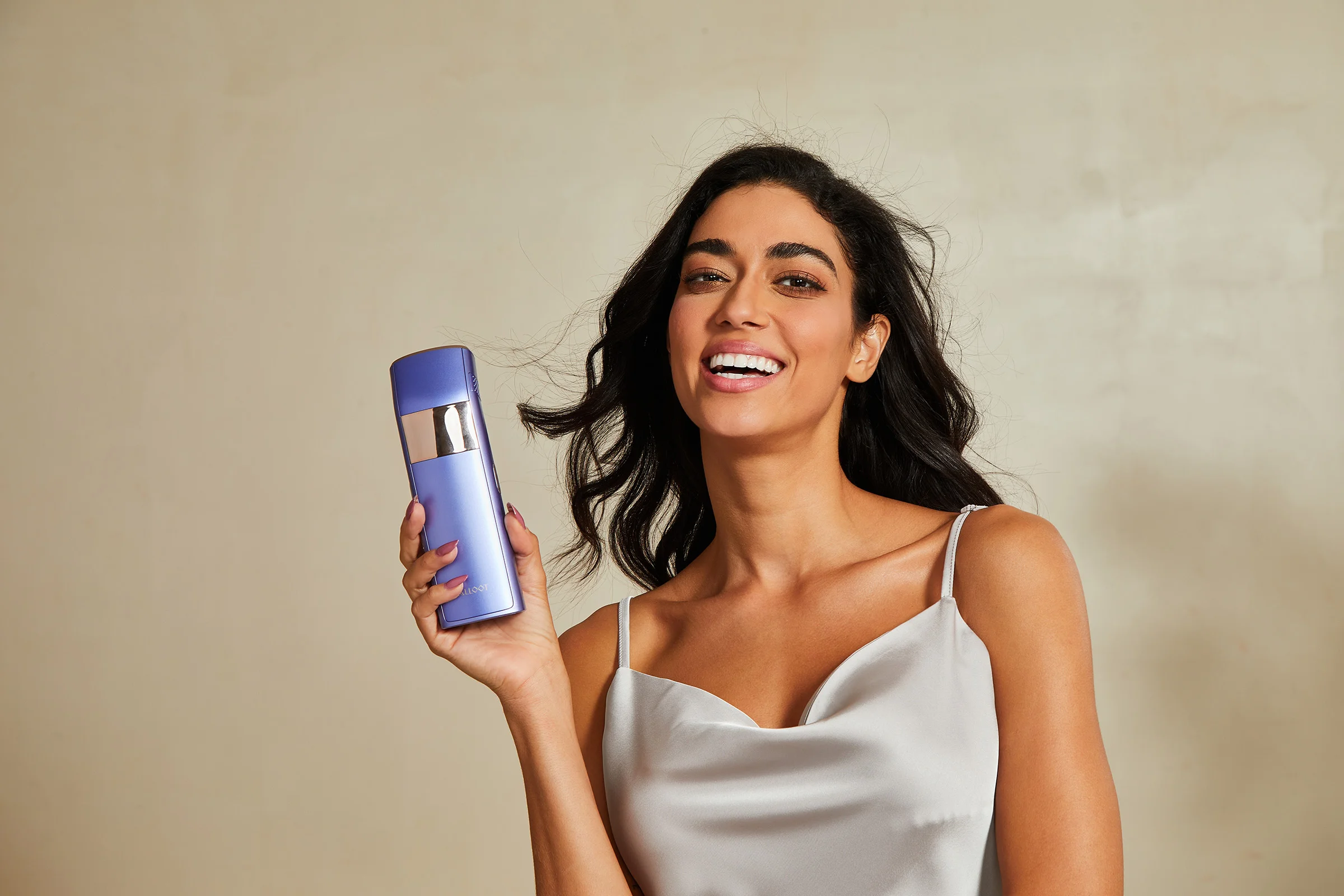 Beauty device lifestyle product photography for IPL hair removal device