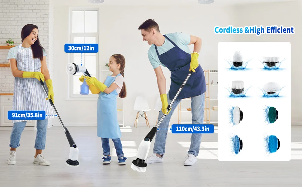 Amazon product photography and listing images for electric spin scrubber